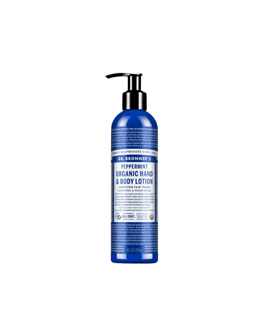 Dr. Bronner's 有机护手霜和身体乳液 - 薄荷