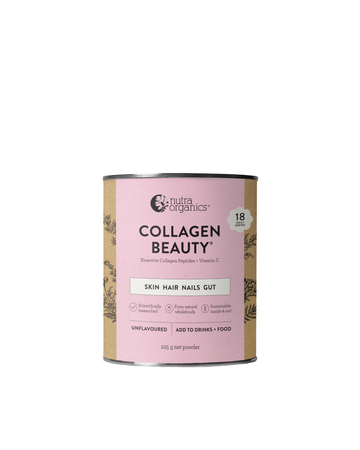 Nutra Organics Collagen Beauty with Bioactive Collagen Peptides + Vitamin C