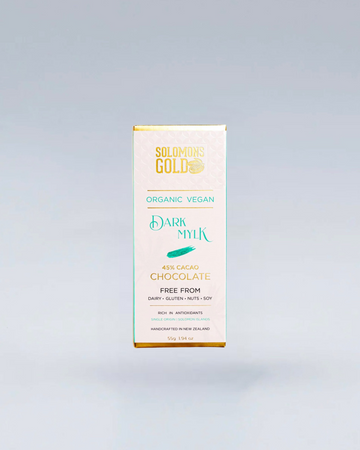 Solomons Gold 有机纯素黑牛奶巧克力（45% 可可）